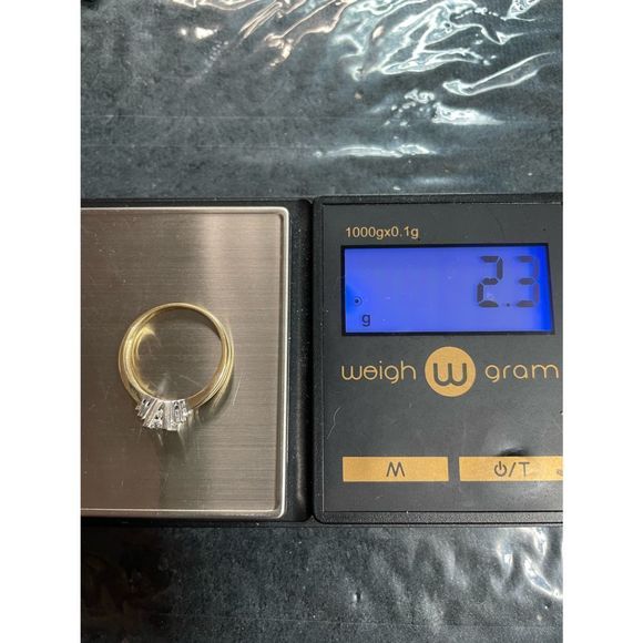 10k two tone gold Diamond ring